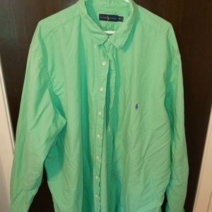 Long sleeve polo button up